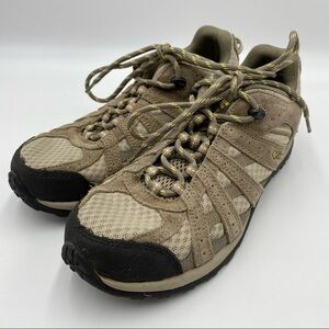 Columbia Dakota Drifter Tan Lace Up Round Toe Low Top Hiking Shoes Women's 9.5